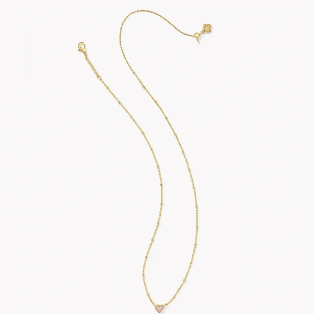 💖KENDRA SCOTT Mini Ari Heart Gold Satellite sSort Pendant Necklace - Picture 6 of 8